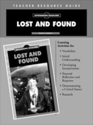 cover image of Lost and Found Teacher Resource Guide